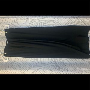 Twist front and split skirt